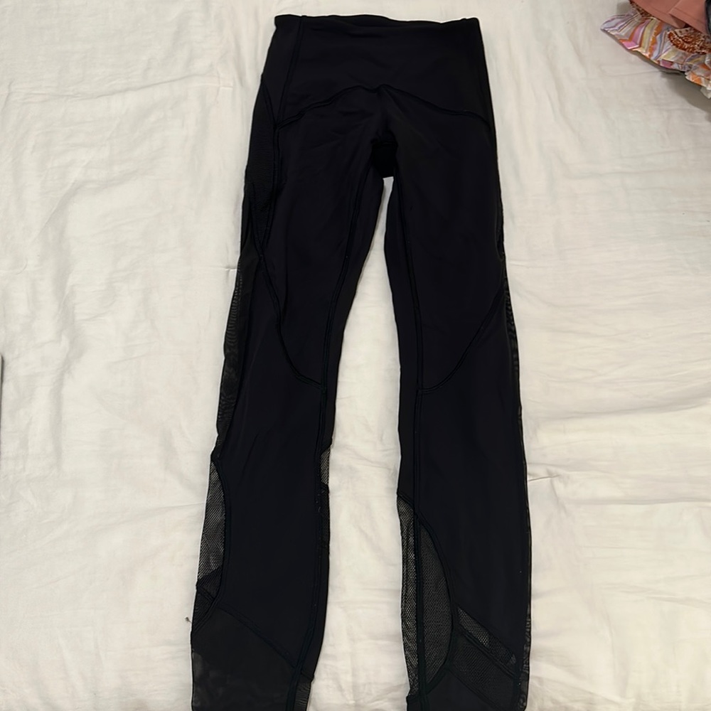 Lululemon leggings with mesh